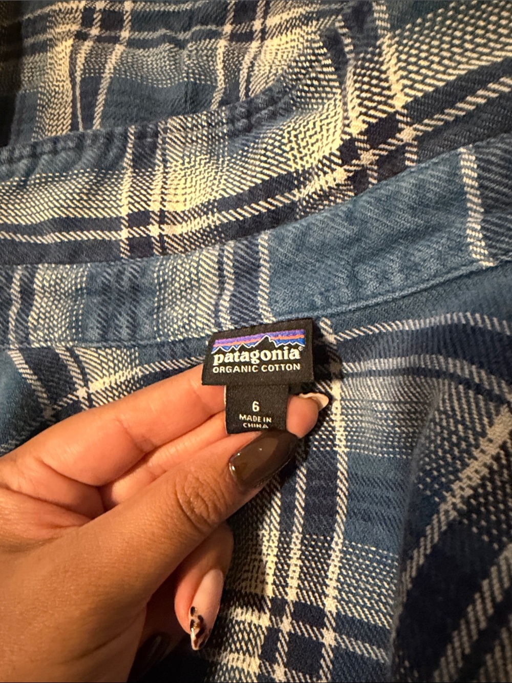 Patagonia Blue Plaid Shirt - Picture 7 of 8